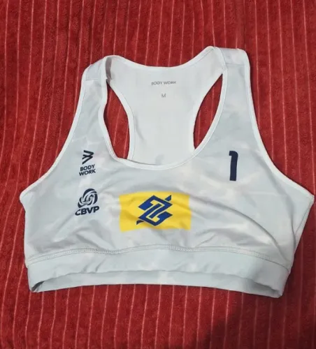 Top esportivo feminino Body Work CBVP feminino tamanho M