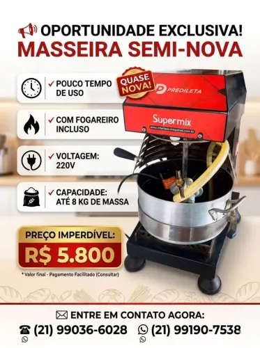 Masseira com fogareiro.