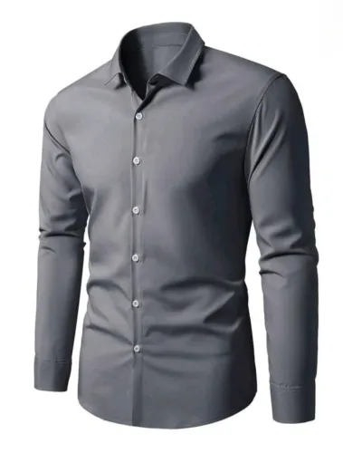 Camisa Cinza Escuro Manfinity