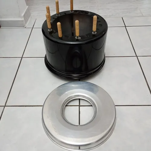 Churrasqueira de Mesa a Álcool c/ Espetos - Sem Fumaça ideal para Apartamento