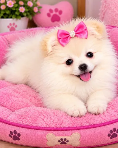 Spitz alemão femea filhote 