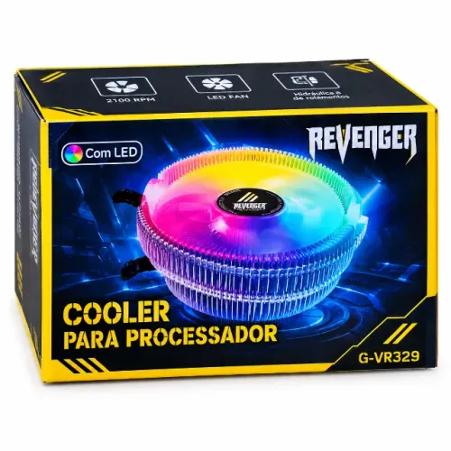 Cooler Para Processador Revenger G VR329 LED RGB Intel LGA 1700 1200 AMD AM5 AM4 NV Inform
