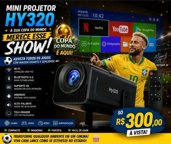 Projetor HY 320 novo entrega gratis