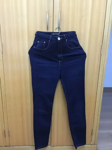 calça jeans lança perfume chapa barriga azul 36