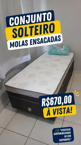 Cama solteiro molas ensacadas individualmente espuma d28 