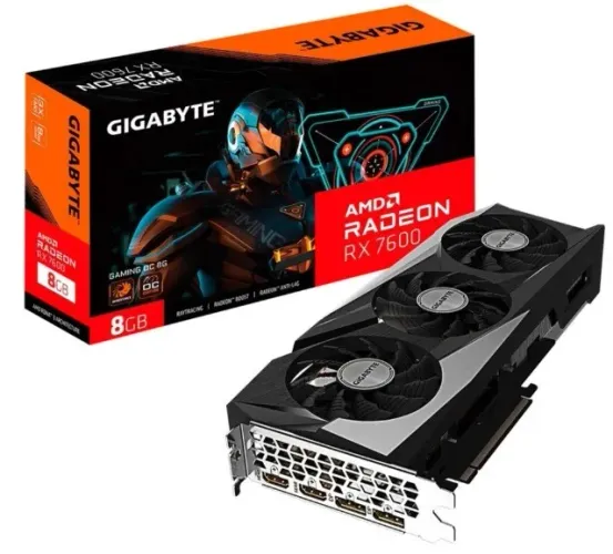 PLACA DE VÍDEO RX 7600 8GB TRIPLE FAN