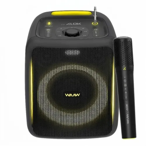 Caixa Som Bluetooth E Microfone Sem Fio.