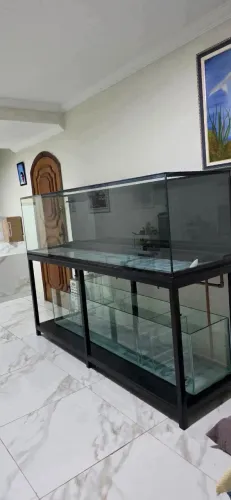 Lindo aquário 1100 litros novo com sump grande e estrutura em metalon galvanizado