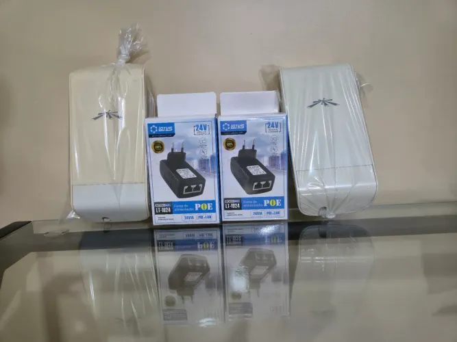 2 NanoStation Loco M5 com Fonte Nanoloco M5