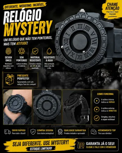Relógio magnético modelo Fox