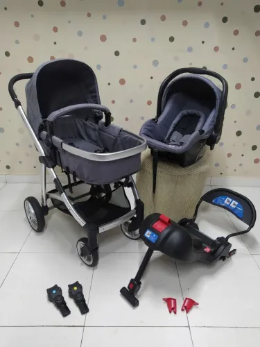 Carrinho de Bebê moisés + Bebê Conforto com Base Isofix | Infanti Epic Lite + Terni