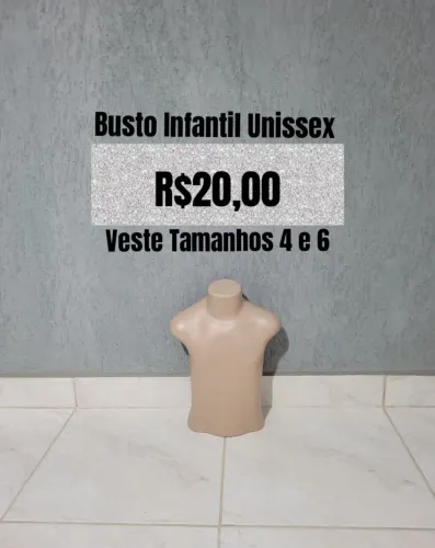 Busto infantil unissex
