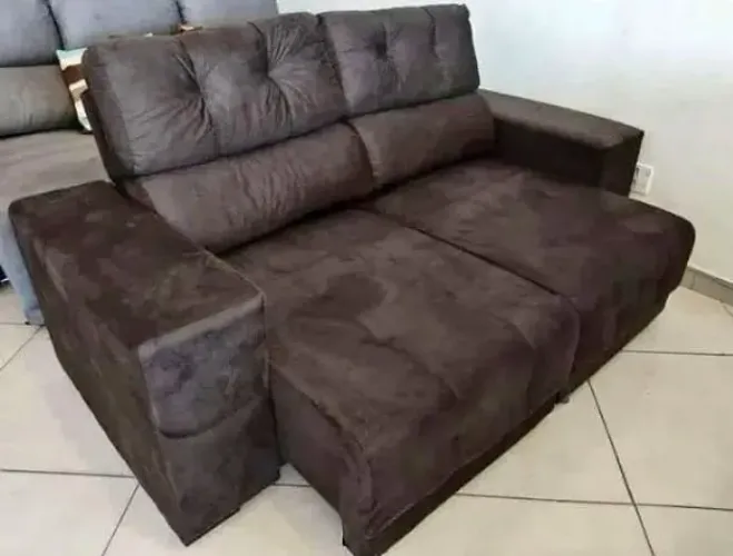 QUEIMA DE ESTOQUE PROMOÇÃO SOFÁ RETRÁTIL RECLINÁVEL 2 METROS PAGAMENTO NA ENTREGA.