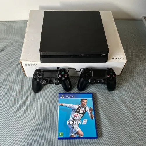 OPORTUNIDADE! Ps4 Slim Completo 2 Controles Originais + Vários Jogos 