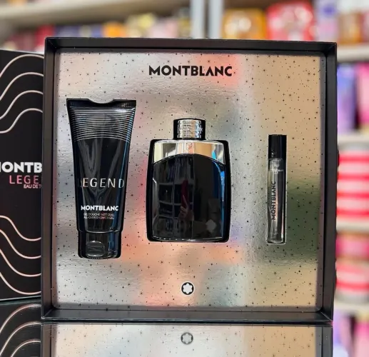 Kit Perfume Masculino Montblanc Legend - Perfume, Shower Gel e Miniatura