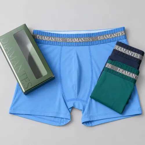 Kit 3 Cuecas Boxer Diamantes Originais | Conforto e Qualidade | Aracaju