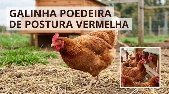 galinha poedeira vermelha
