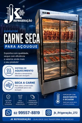 Expositor de carne seca