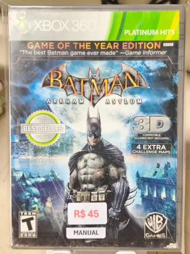 Batman Arkham Asylum - Xbox 360 - Aceito Olxpay