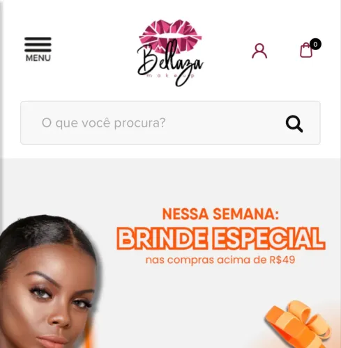 Loja de maquiagens online com site (franquia)