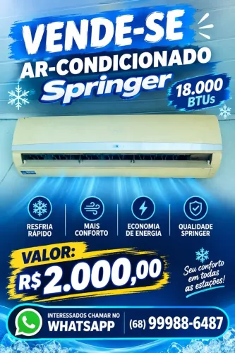 Ar condicionado 18BTUs