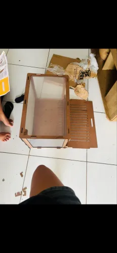 ? Terrário para Hamster Coisa Pet 60x40x40 + Rodinha e Toca