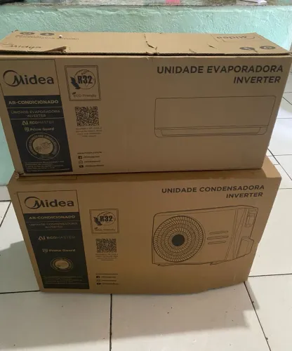 Vendo ar-condicionado 12 mil Btu marca Midea! Tem nota fiscal e está na garantia