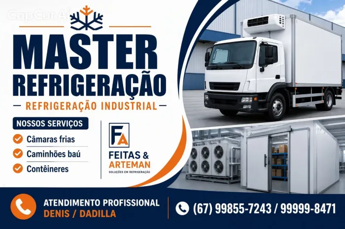 Manutenção de refrigeração industrial e residencial