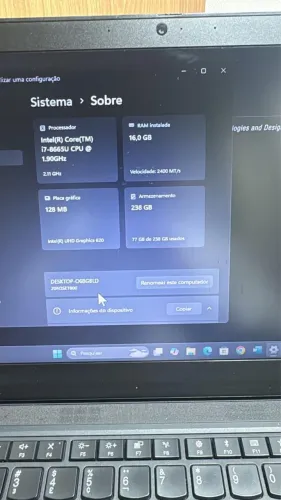 Notebook Lenovo T490