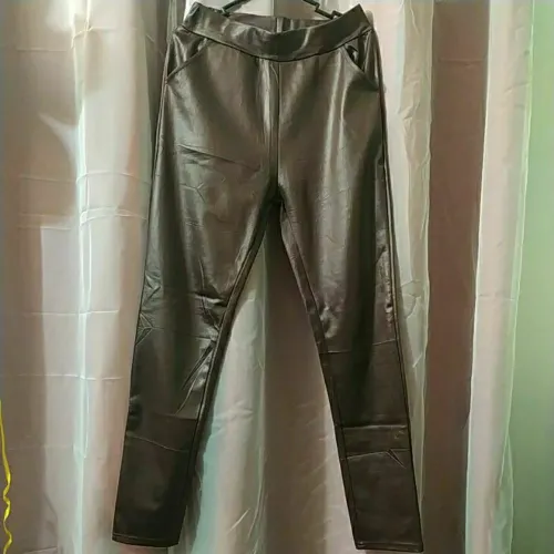 Calça cirrê feminina luxo marrom alta qualidade semi nova tamanho G