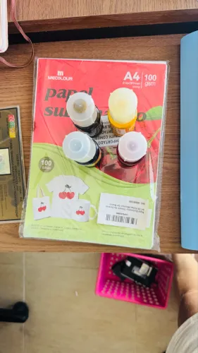 Kit sublimação 4 tintas + pacote de 100 folhas