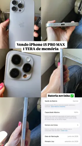 iPhone 15 Pro Max 1T memória