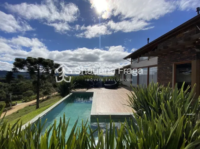 Rancho Queimado/SC - Casa mobiliada com VISTA ESPETACULAR - Condomínio Jardim da Serra