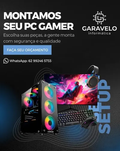 Montagem de pc gamer - Técnico em informática 