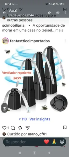 Ventilador repelente