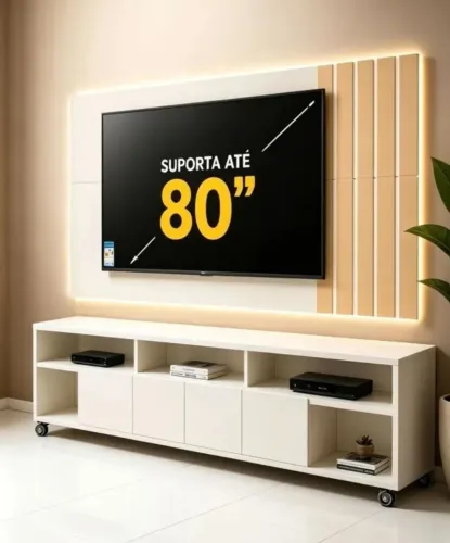 Painel e rack até 80 polegadas
