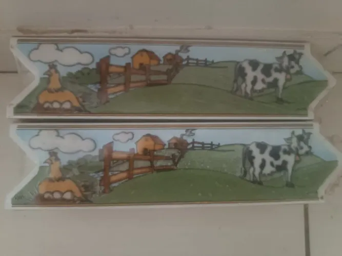 Faixas Cerâmica Decorativa Cozinha - Tema Fazendinha (Reposição/Antiga) 20 unidades