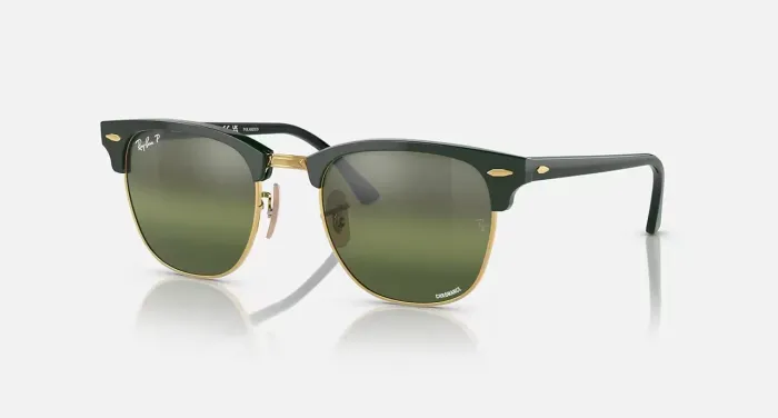 Óculos Ray-Ban Clubmaster 51 Chromance Polarizado Original (Novo)
