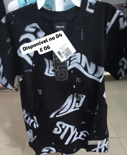 Camiseta Premium, disponível no 04 e 06. Apenas $29,90.