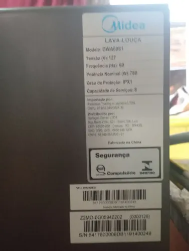 Máquina lava louça Midea