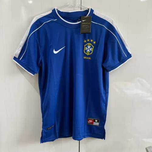 Camisa Seleção Brasileira 1998 Azul Retro