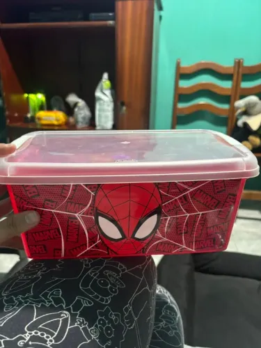 Caixa Organizadora Plasútil Homem-aranha 4,2l