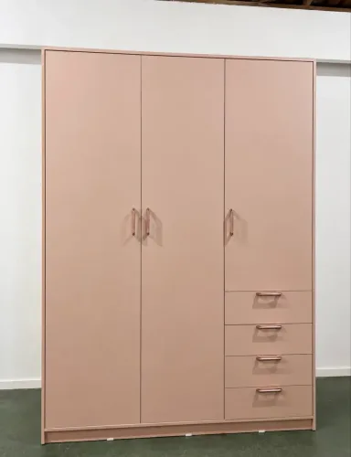 Guarda roupa rosa 100% MDF