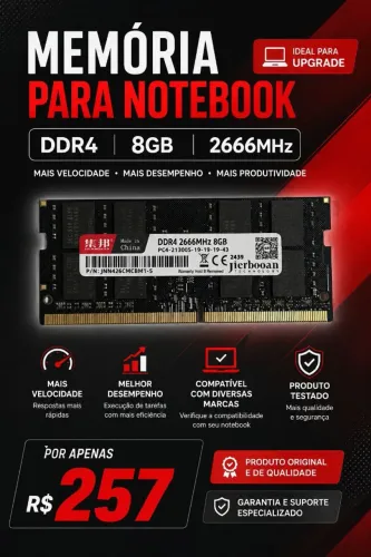 Memória Notebook ddr4 8GB 2666Mhz