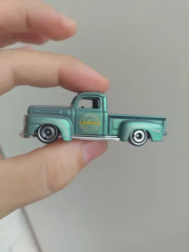 Miniatura Hotwheels 49 Ford F1 Verde Loose 1:64 Novo