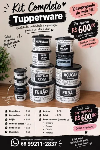 Todo o kit semi novo desapegando 