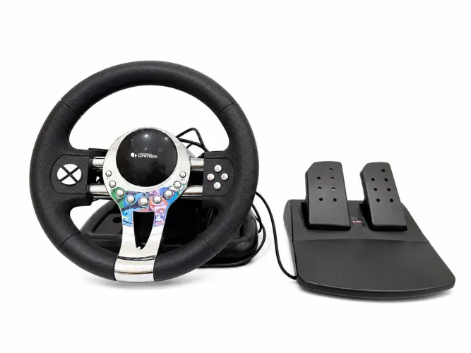 Volante com pedal para Ps3 e pc