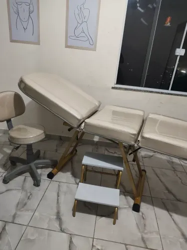 Kit de estética completo sofisticado bege c/ dourado 