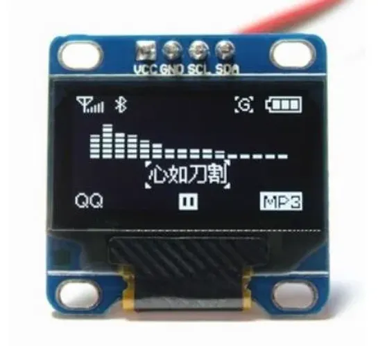 Display Oled 128X64 Gráfico 0.96 12c Serial Branco Arduino Automação Robotica COD-AM310