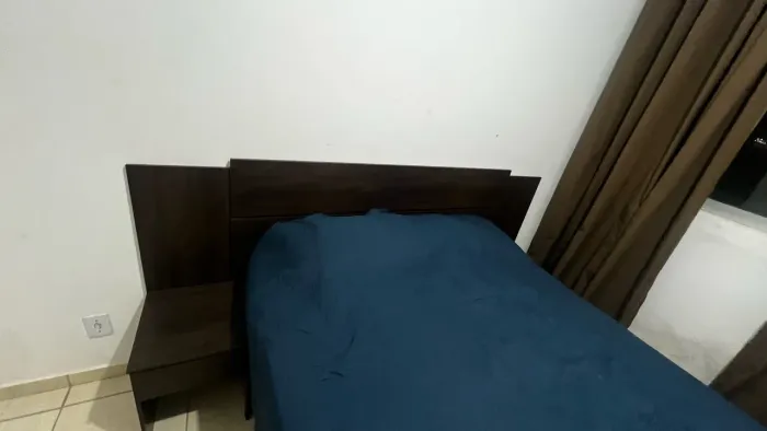 Cabeceira com dois criados acoplados em MDF para cama de Casal